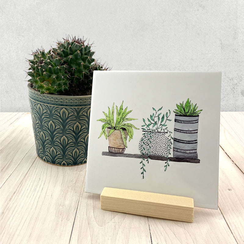 Tegeltje design planten