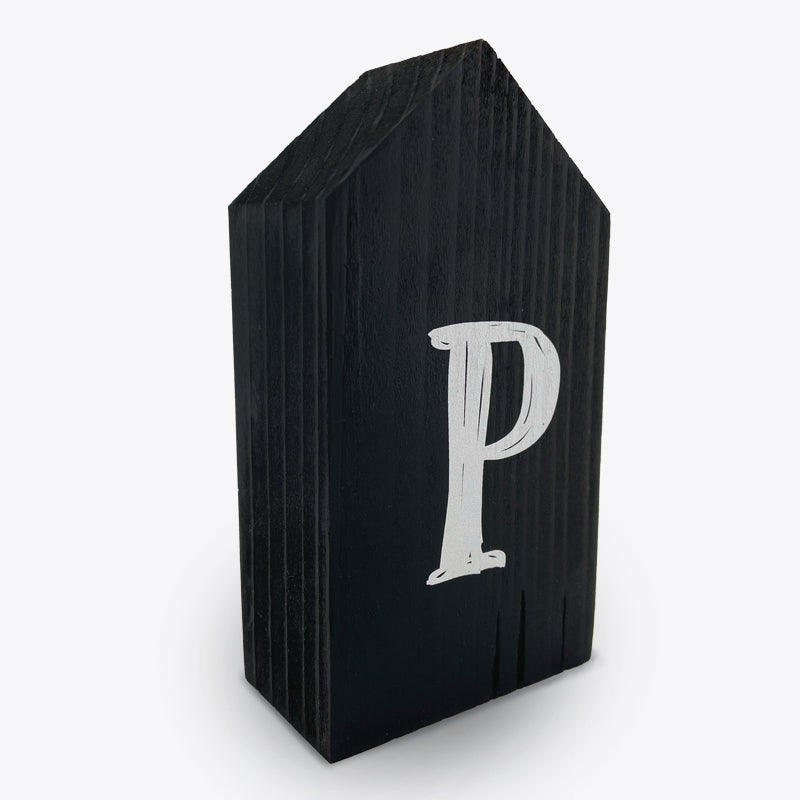 Sinterklaas huisje met letter P